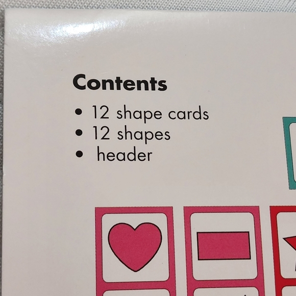 Schoolgirl style 25 piece shape cards for classroom NWT - Picture 5 of 8